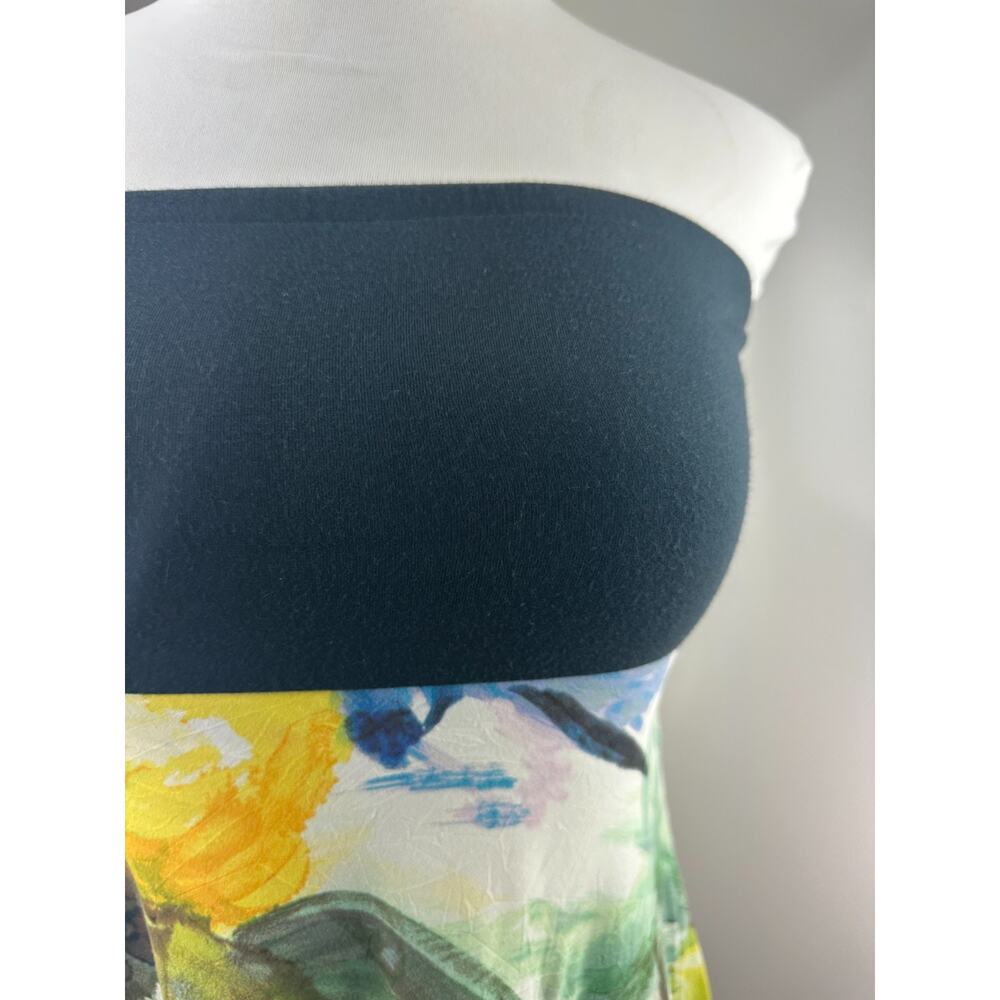 Jams World Strapless Tube Mini Dress Watercolor Size Large Art to Wear Beachy - Picture 11 of 14